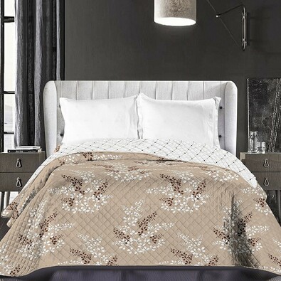 DecoKing Narzuta na łóżko Calluna brązowy, 220 x 240 cm