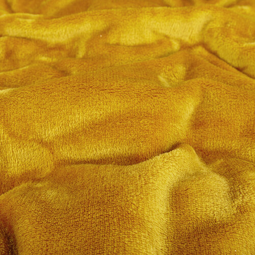 Koc Aneta ciemnożółty (musztarda), 150 x 200 cm