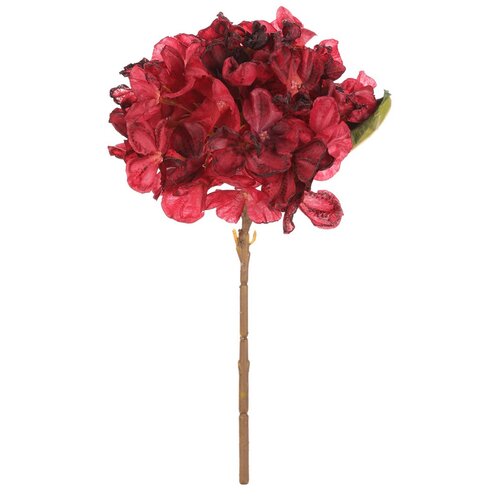 Hortensie roșie - floare artificială tăiată, 62 cm