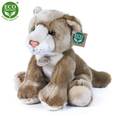 Plišasti levček sedí 27 cm ECO-FRIENDLY