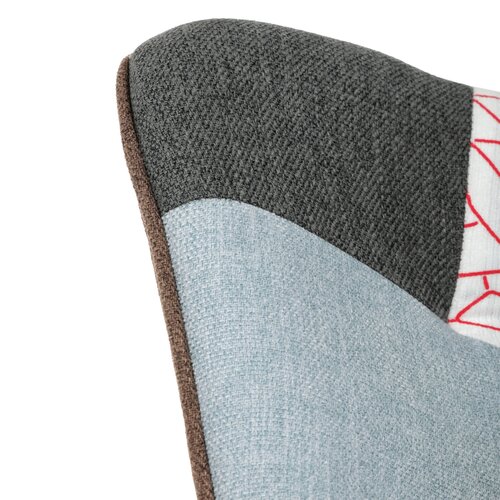 Fotel bujany PW2, patchwork