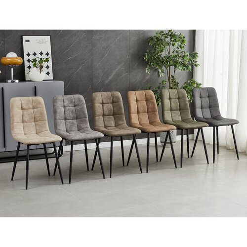 Set de scaune de sufragerie Vintage CT-281 GREY3,4 buc.