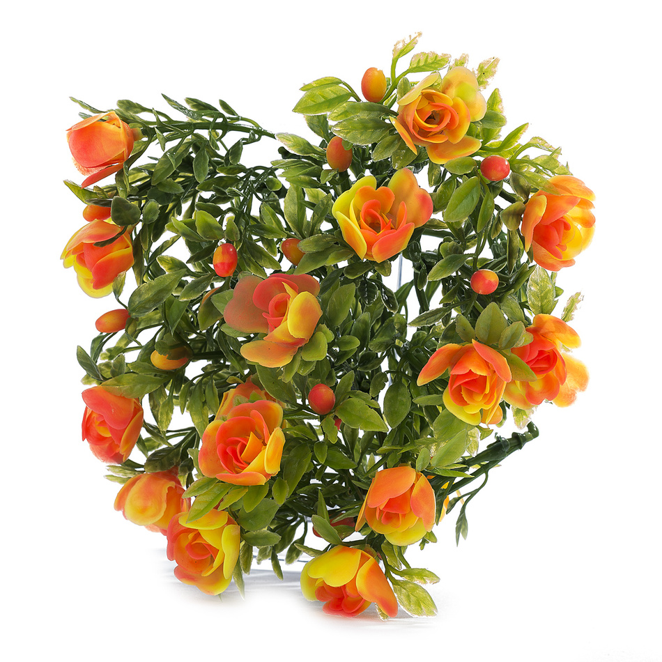 Művirág rózsa narancssárga 30 cm, HTH