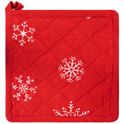 Edényfogó mágnessel és alátéttel Snowflakes, 18 x 32 cm, 20 x 20 cm