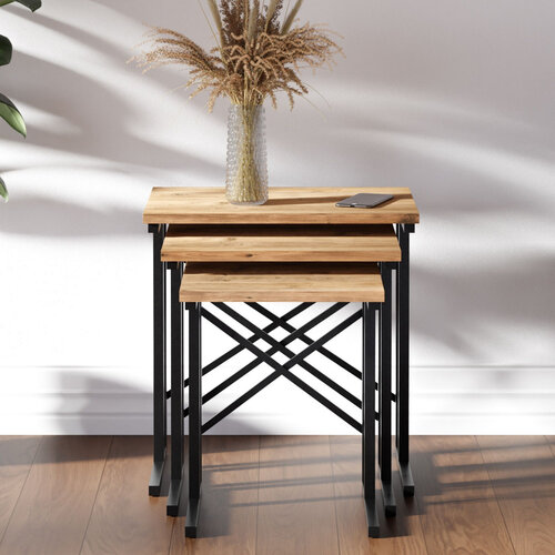 Măsuță Brown Cross, 3 buc.