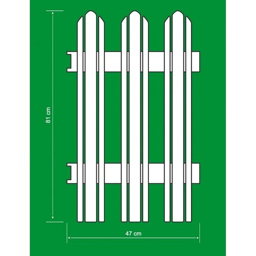 Gartenzaun Mega Anthrazit, 4,7 m