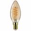 Philips LED filament žiarovka E14 B35 2,5W (15W) 1800K stmievateľná, jantárová