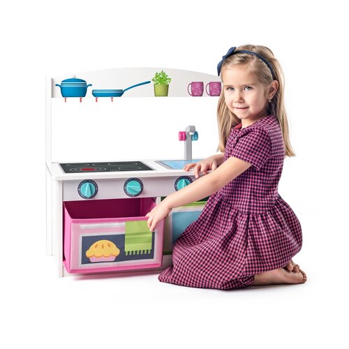 Woody Kitchenette cu bancă 2in1, 59 x 31,5 x 58 cm