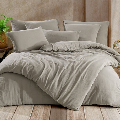 4Home Muslinova posteljnina Grey, 140 x 200 cm, 70 x 90 cm