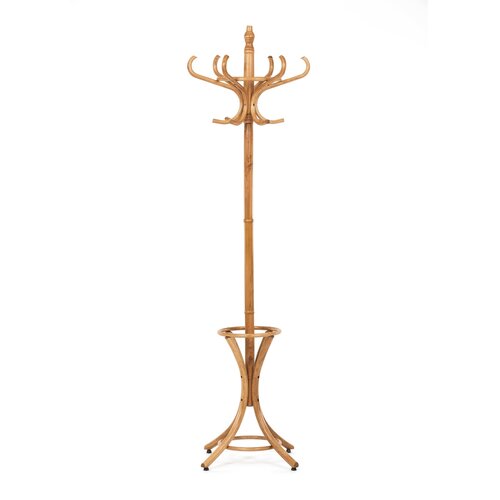 Leseni stojan za obešalnik, temen hrast, 52 x 186 cm