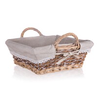 Home Decor Prútený košík s ušami Duo, 35 x 17 x 9 cm Home Decor Prútený košík s ušami Duo, 35 x 17 x 9 cm