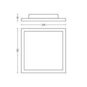 Philips Hue 32161/31/P6 stropné LED svietidlo Aurelle 30 x 30 cm, 28 W, biela