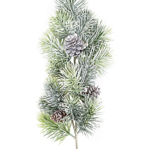 Větvička ojíněná borovice, 59 cm