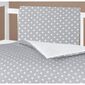 Bellatex Kinder-Kissen und Decke Set Dots grau, 75 x 100 cm, 42 x 32 cm