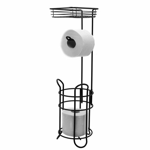 RIDDER 2163910 Mila stojak z uchwytem na papiertoaletowy, czarny