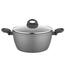 Florina Lava Stone MG lonec s pokrovom, 24 cm, 4l, siva