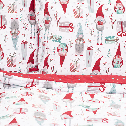 4Home Pamut ágynemű Christmas Elf , 140 x 200 cm, 70 x 90 cm
