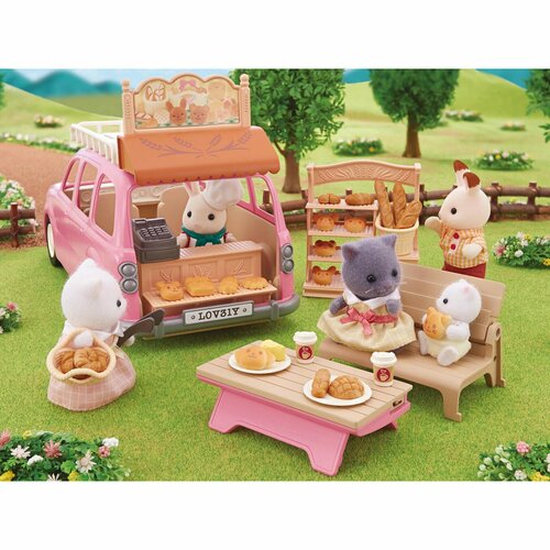 Sylvanian Familie 5535 Familienauto Rosa Van
