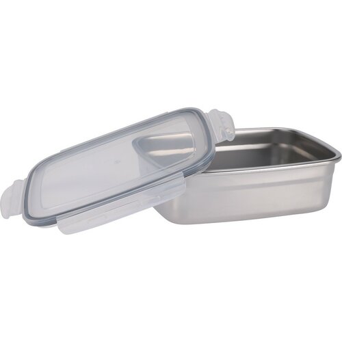 Excellent Houseware Edelstahl-Frischhaltedose mit Kunststoffdeckel, 1250 ml