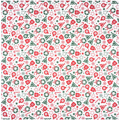 Скатертина Солодощі червоний, 90 x 90 см