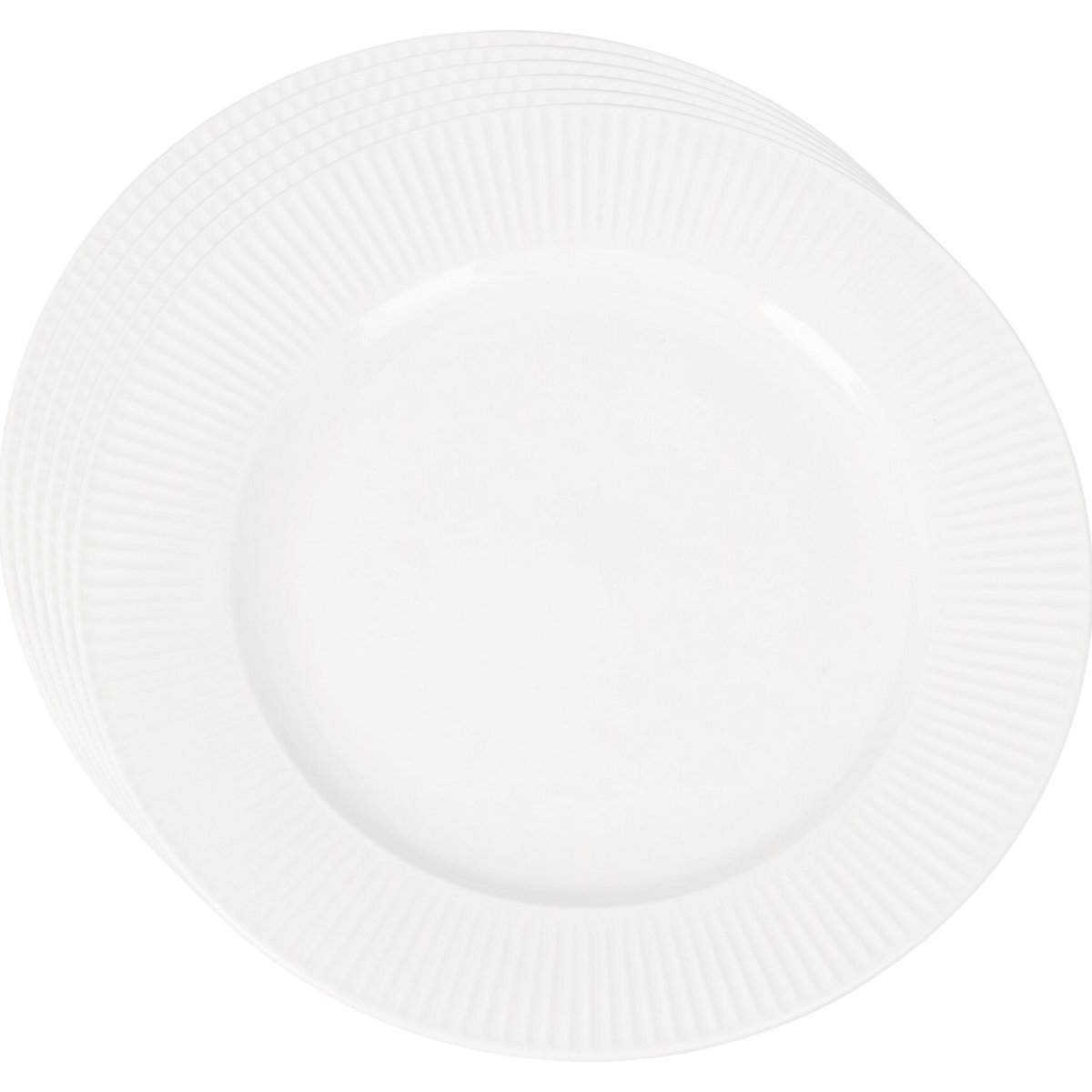Zestaw 6 porcelanowych talerzy płytkich Linie 27 cm