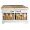 Klopa z odlagalnim prostorom Bench 4, medena, 70 x