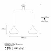 Lampa wisząca Muba - 11551, miedziany