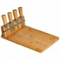 Kesper 58641 Deska za rezanje sira s 4 priborom, 30 x 20 x 8 cm