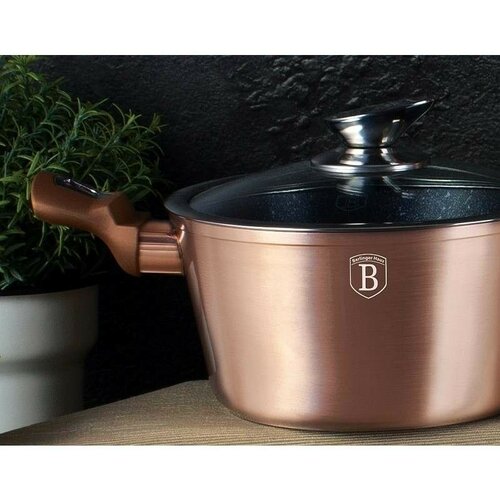 Berlinger HausSada hrnců s mramorovým povrchem 10 ks Rosegold Metallic Line - thumb (5)