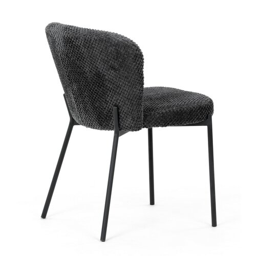 Esszimmerstuhl-Set Bouclé CT-W1077 GREY2, 4 Stück