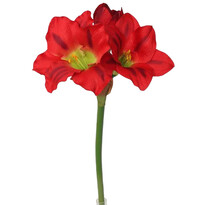 Amaryllis artificial roșu, 52 cm