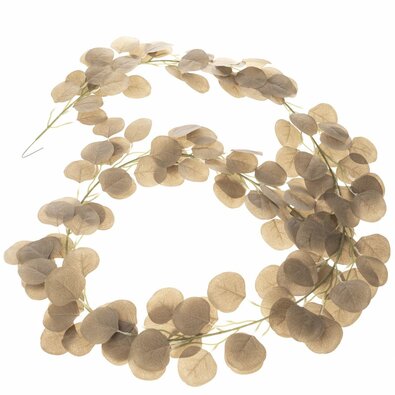 Umetna girlanda Eukalyptus bež, 200 cm