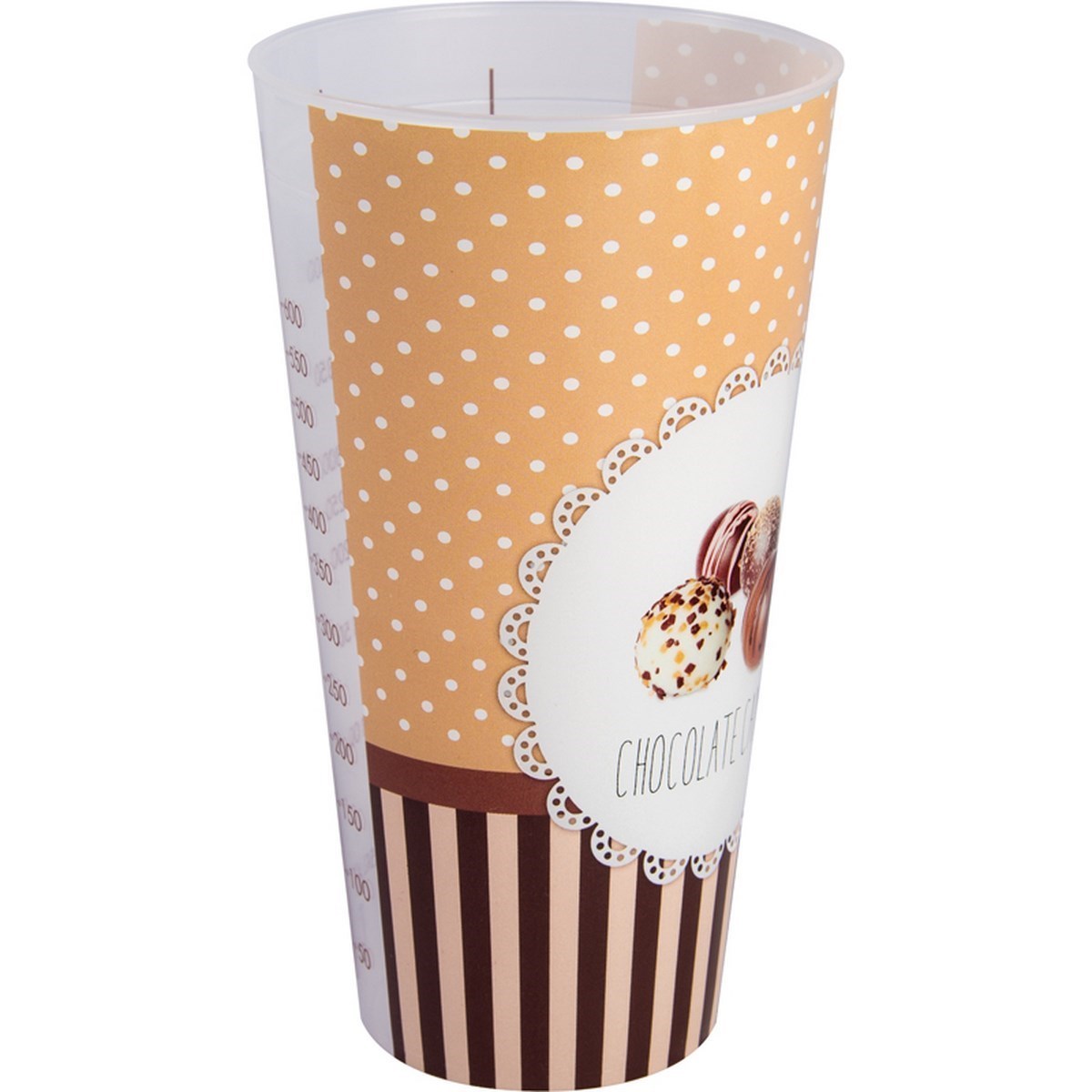 FAVE Retro cupcake VASO GRADUADO 9,5x17 cm