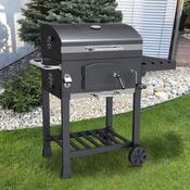 Avenberg Multifunkční BBQ gril Genius + litinový rošt + tál + pizza kámen, 70 x 103 x 105 cm