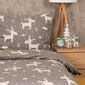 Lenjerie de pat din flanel 4Home Happy reindeer, 160 x 200 cm, 70 x 80 cm