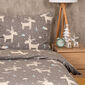 Lenjerie de pat din flanelă 4Home Happy reindeer, 160 x 200 cm, 70 x 80 cm