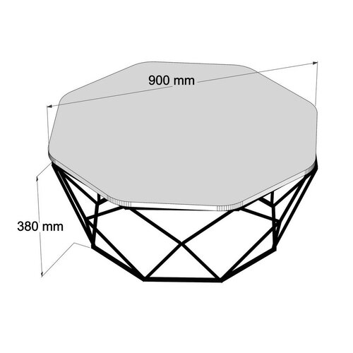 Konferenční stolek Diamond Oak