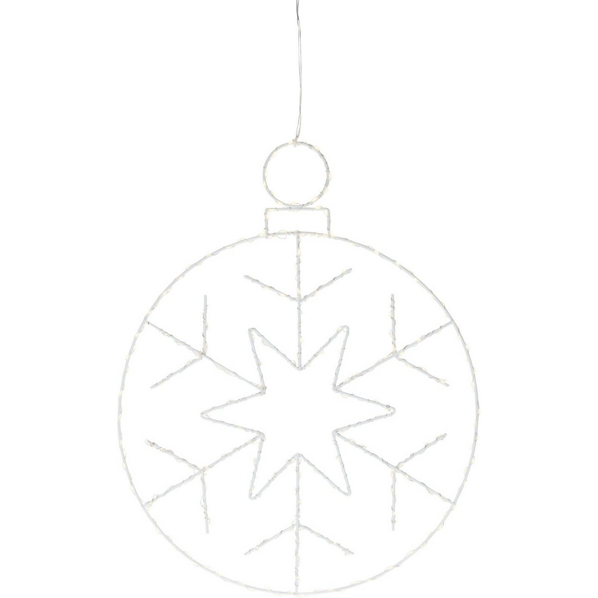 Decorațiune suspendată de Crăciun cu LED-uri Kerstball Snowflake 250 LED, 48 cm