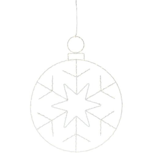 Świąteczna dekoracja wisząca LED Kerstball Snowflake 250 LED, 48 cm
