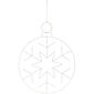 Vianočná závesná LED dekorácia Kerstball Snowflake 250 LED, 48 cm