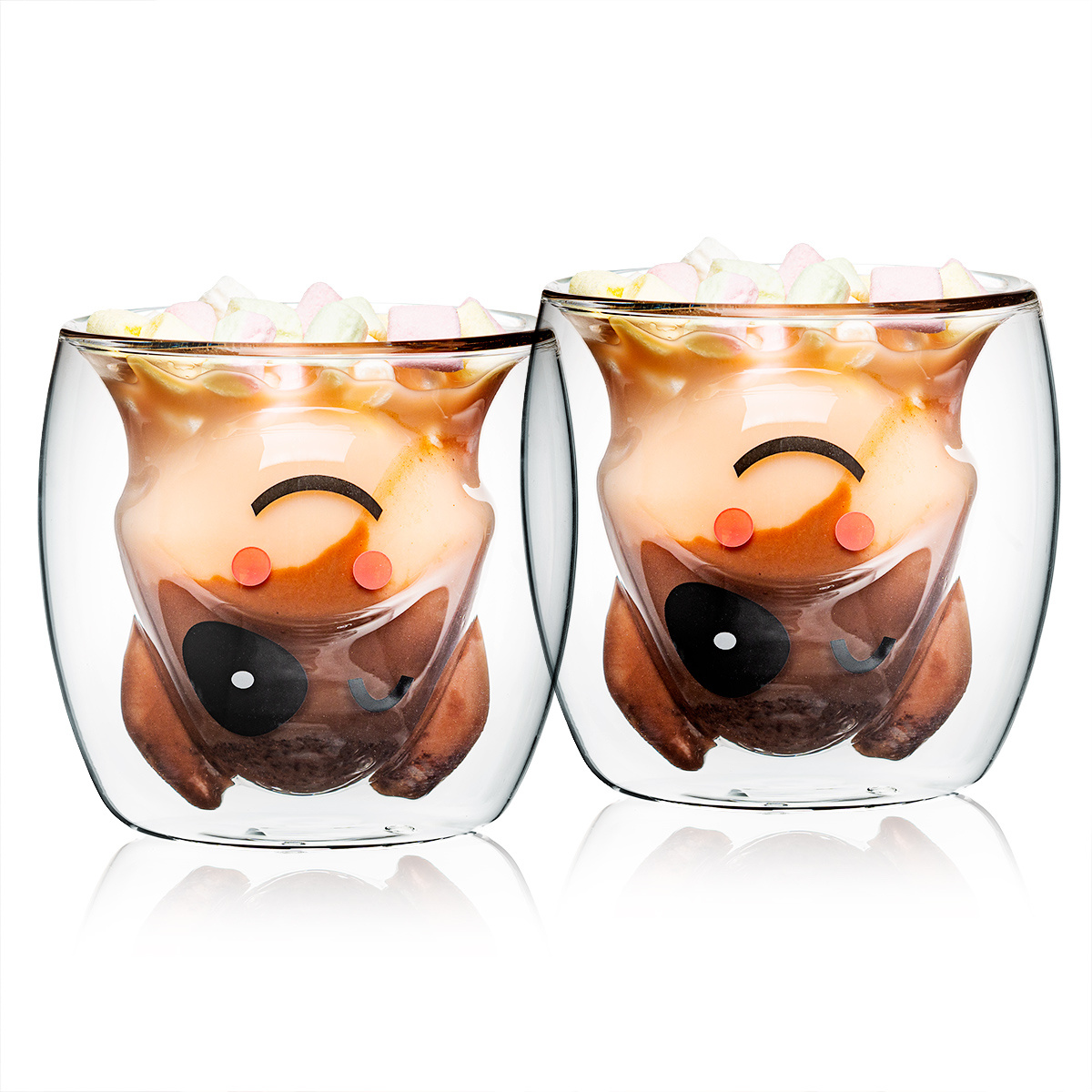 4Home Szklanka termiczna Hot&Cool Happy Cow 210 ml, 2 szt.