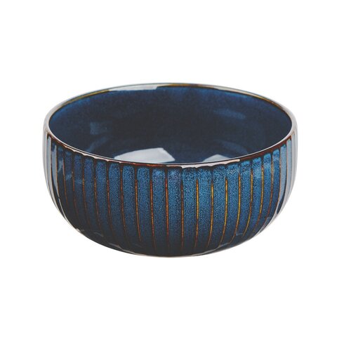 Altom Porzellanschale Reactive Stripes blau , 15 cm