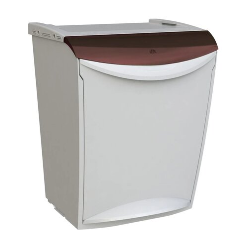 Denox Ekosystem Szelektív hulladékgyűjtő szemetes25 l, barna - biohulladék