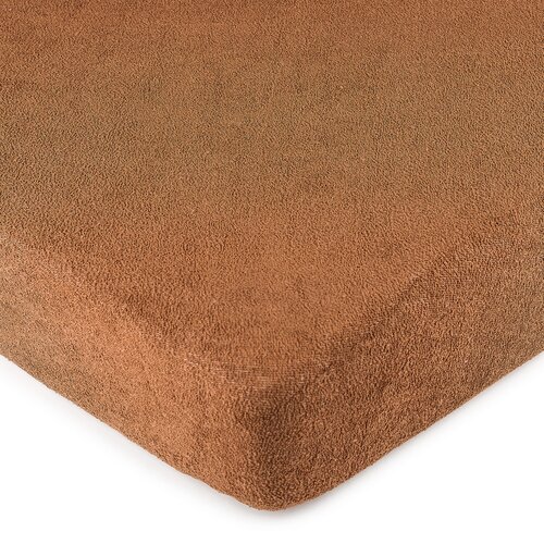 4Home prześcieradło frotte brązowy, 90 x 200 cm