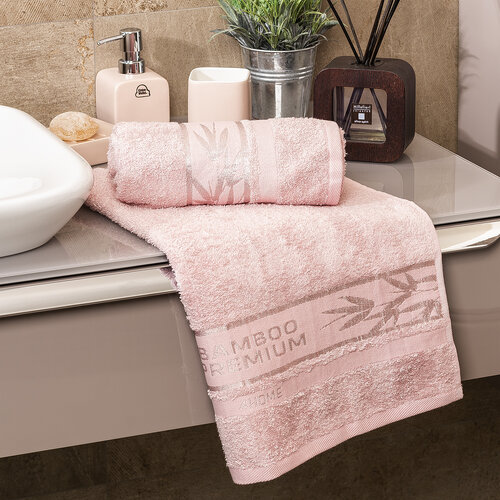 4Home Рушник Bamboo Premium рожевий, 50 x 100 см