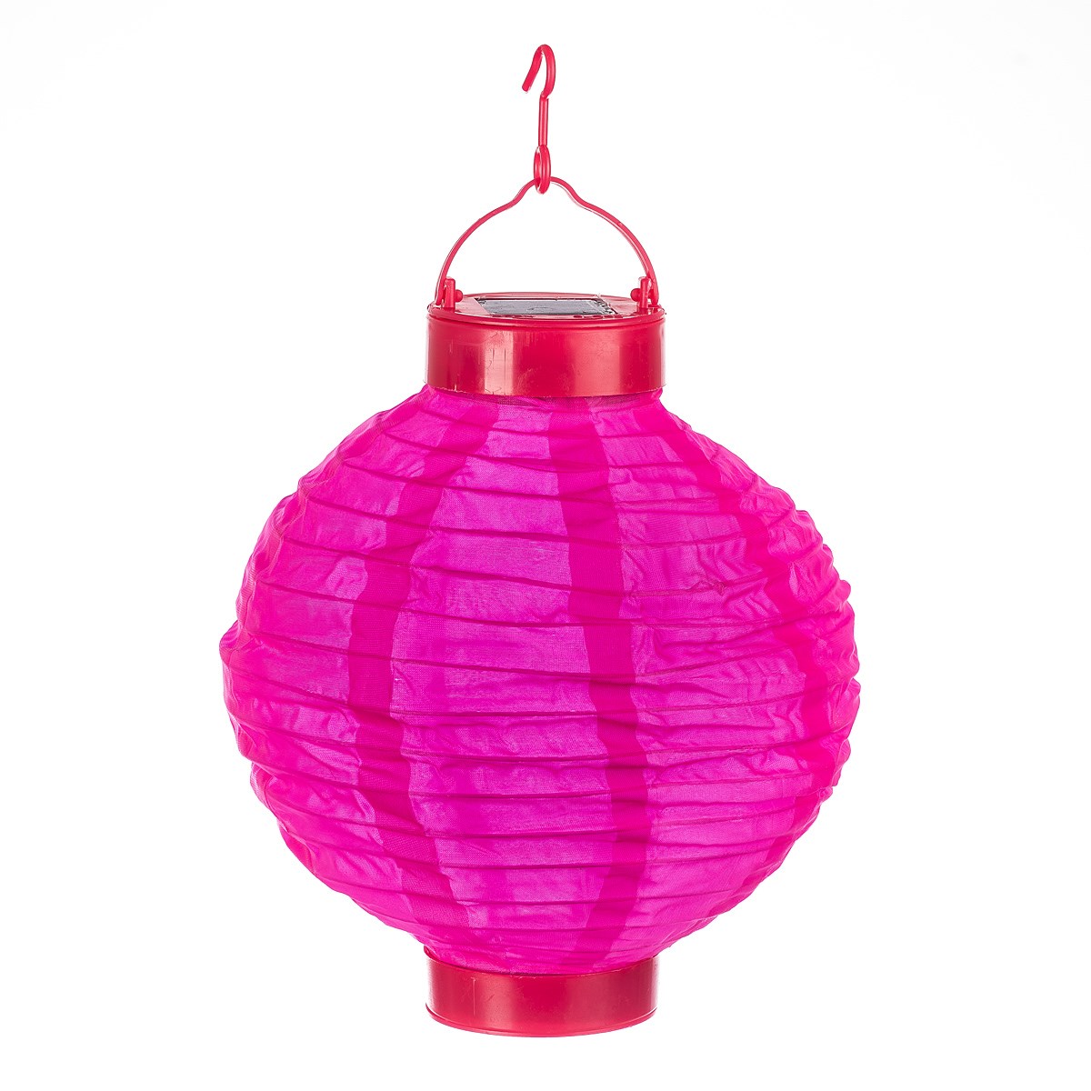 Solárny LED lampión ružová, pr. 20 cm