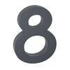 Aluminijska hišna številka 8, 3D strukturiranapovršina
