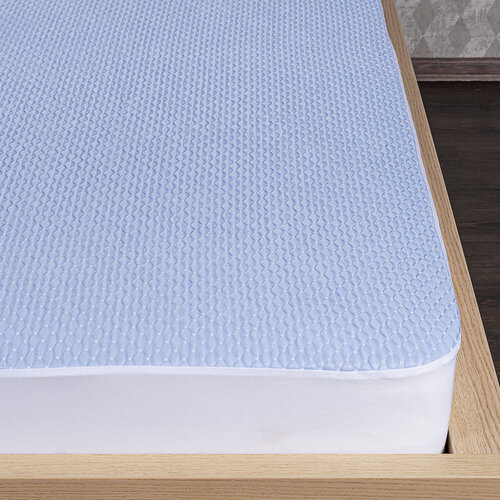 4Home Kühlender wasserdichter Matratzenschoner mit Saum Cooler, 180 x 200 cm + 30 cm