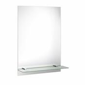 AQUALINE SB125 Samba sklenená polica 60 cm, strieborná