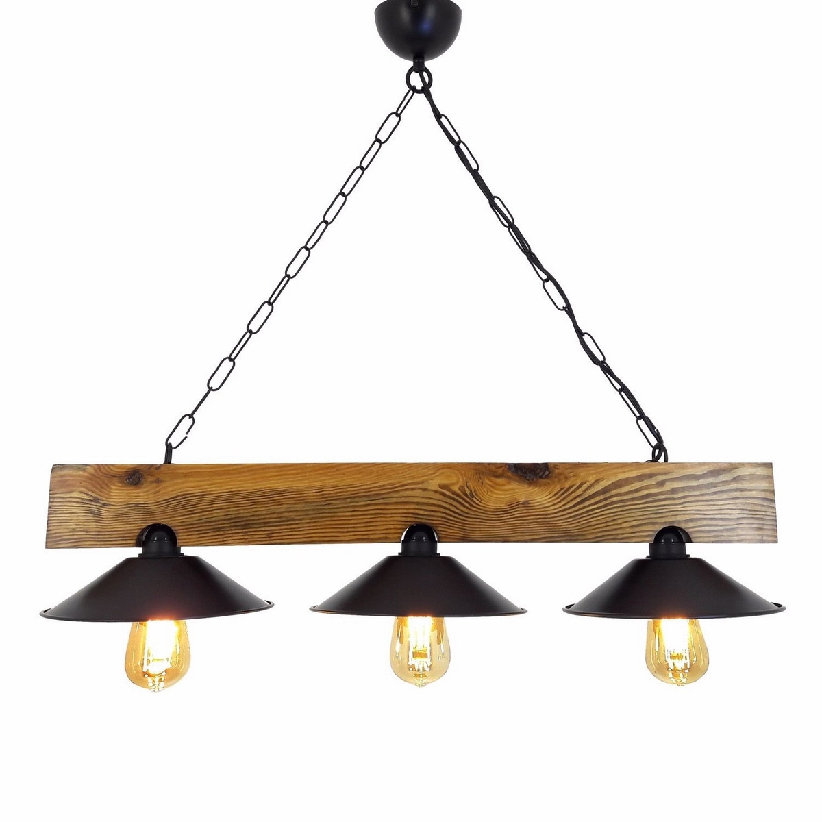 Lampa wisząca Uc Sapka Avize, czarny-brązowy